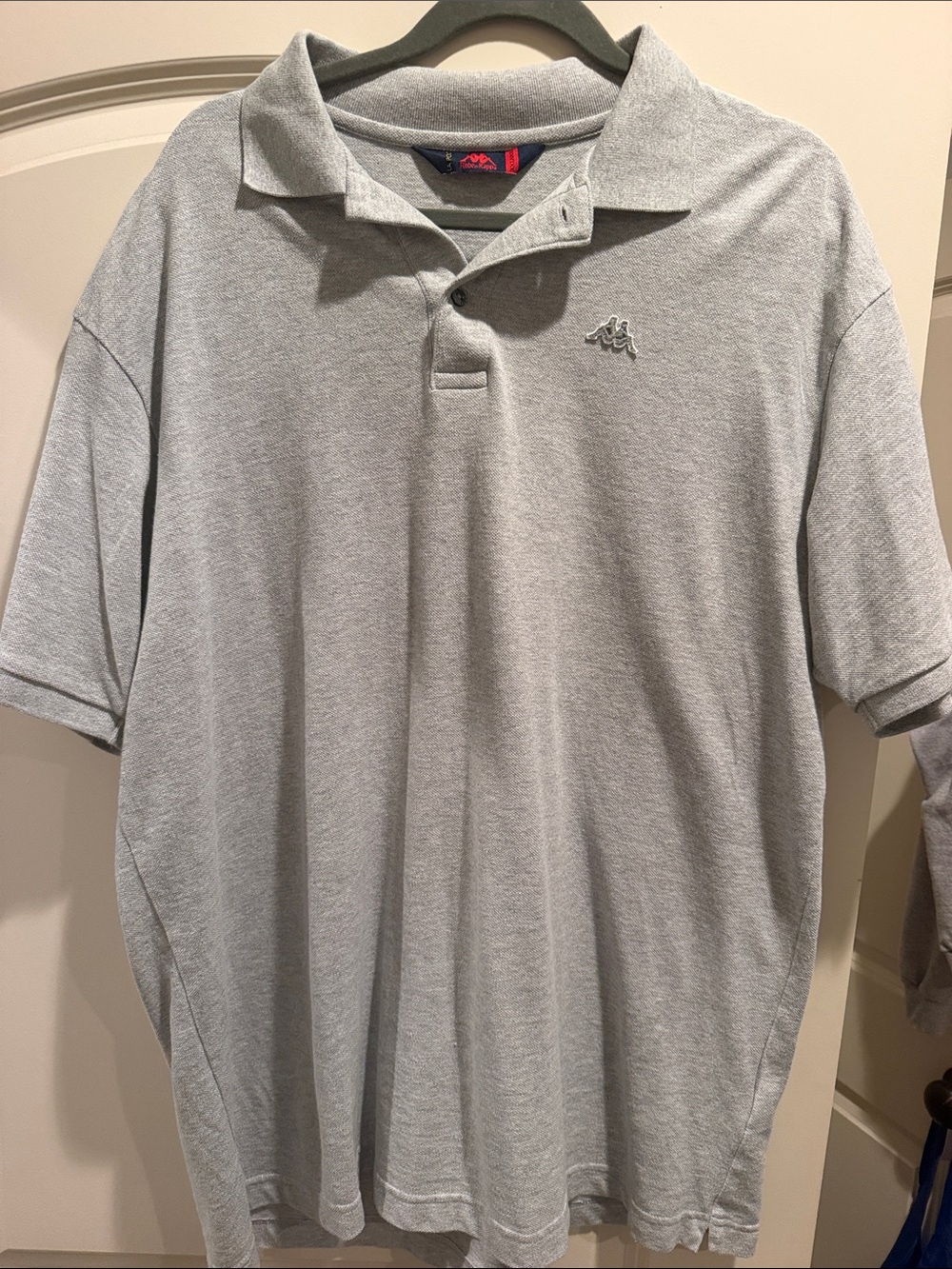 Kappa Men’s Light Gray Polo with Embroidered Logo